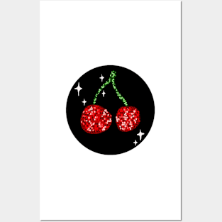 Disco ball cherries Posters and Art